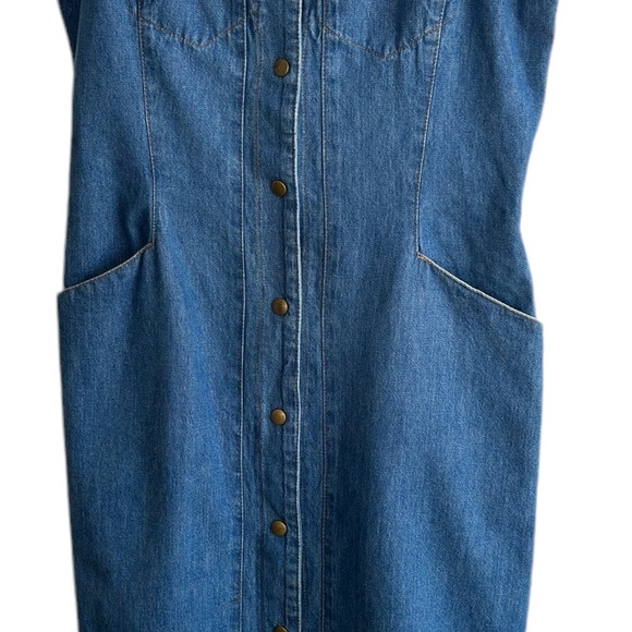 Vintage Denim Maxi Dress - Picture 15 of 15